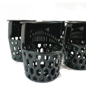 Set 6 Tronera Buchaca con Canasta de Plastico Rígido